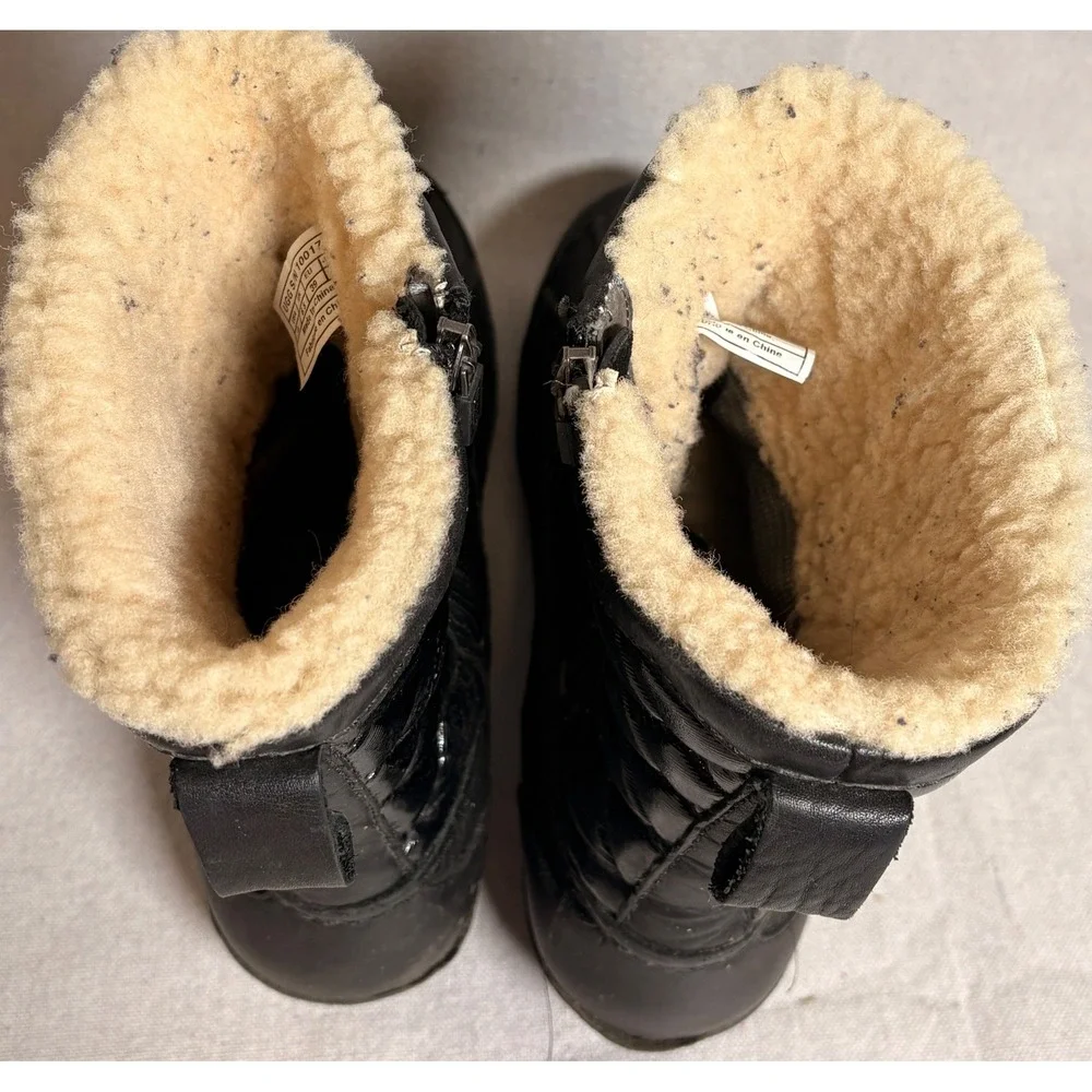 UGG Australia Bellegrade Quilted Winter Snow Waterproof Boots Black US‎ 8